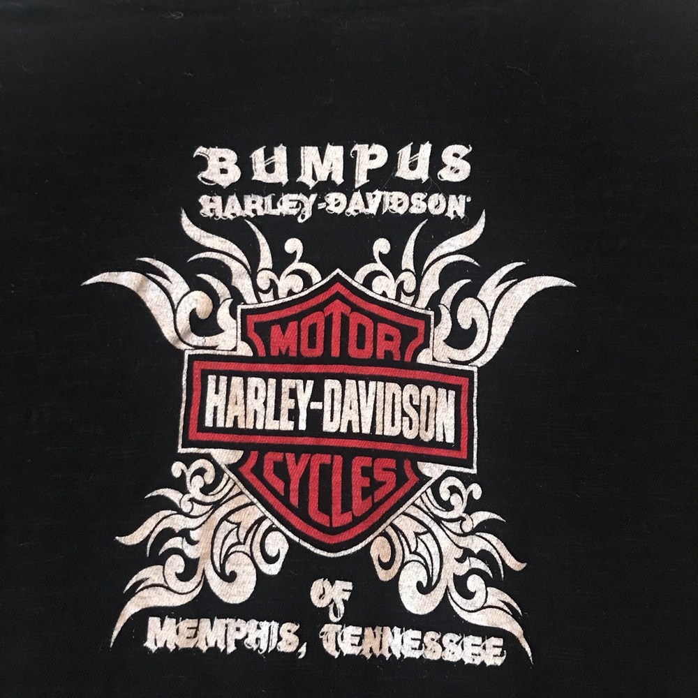 Harley Davidson Black Tee Size Small - Picture 3 of 6